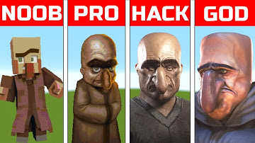MINECRAFT NOOB vs PRO vs HACKER vs GOD Minecraft Pixel art: Villager