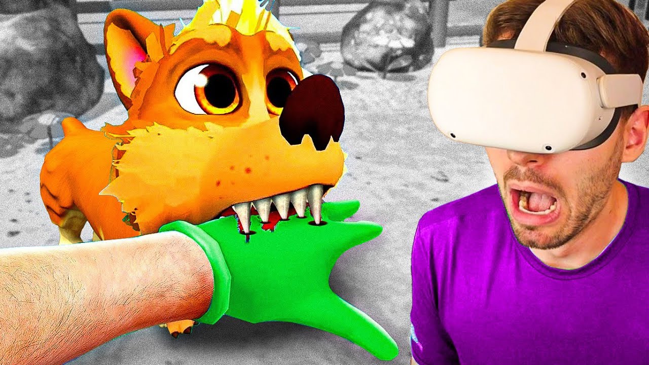 Resgatei um CACHORRO BRAVO e fui MORDIDO! - Pets & Stuff VR