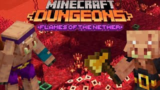 БАГРОВЫЙ ЛЕС - Minecraft Dungeons Flames of the Nether DLC