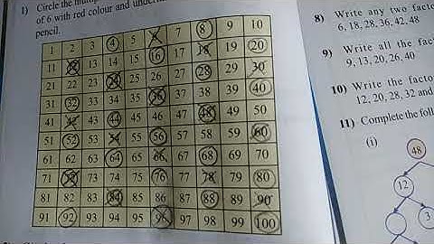 Maths unit 4 Factors and multiples