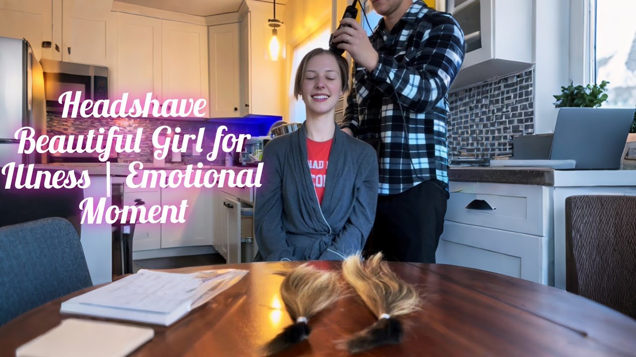 Красивая девушка побрилась налысо из-за болезни | Эмоциональный момент