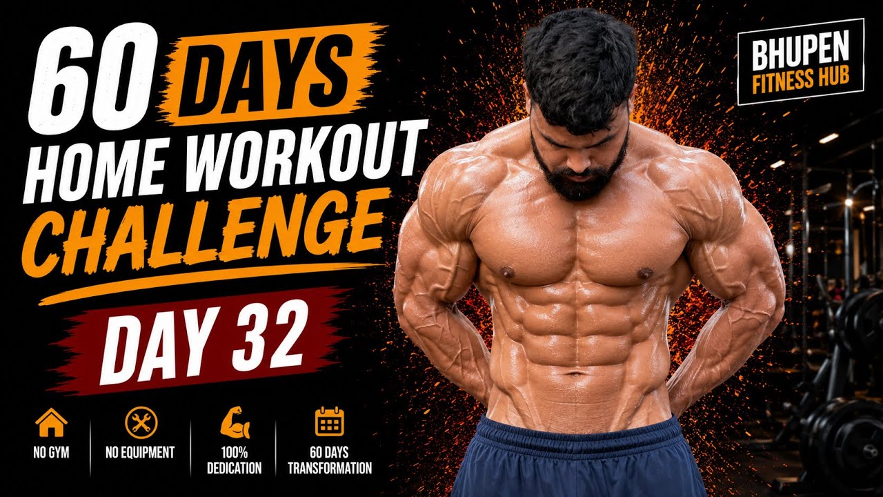 Day 32 – Full Body Mixed Workout | 60 Days Home Workout Challenge Let’s ...