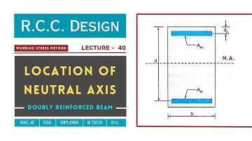 Location of Neutral Axis | Doubly Reinforced Beam | Lecture - 40 | RCC Design | Civil TechMate