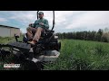 Spartan RT-HD Mowing overgrown weeds and grass