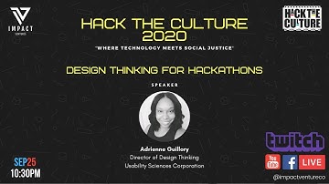 Hack The Culture 2020: Design Thinking for Hackathons