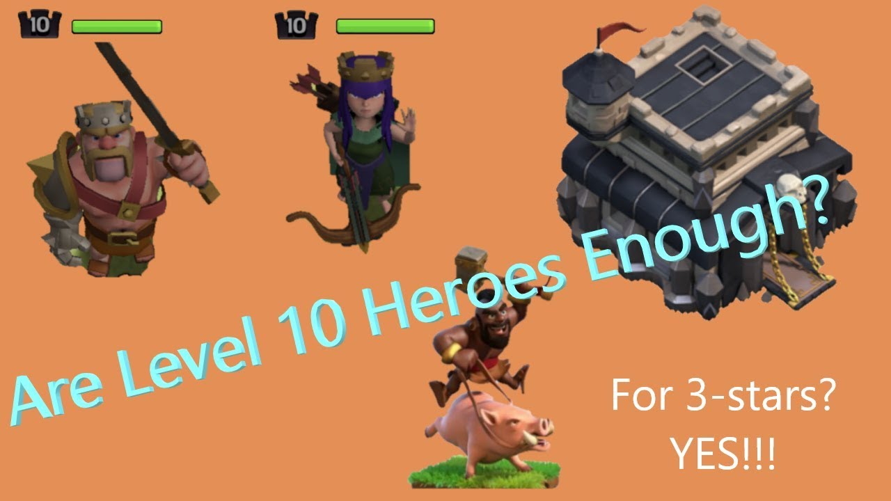 MAX TH9 Crushed with Level 10 Heroes? No problem... YouTube