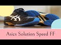 テニスシューズ購入ーAsics Solution Speed FF Black/Blue Men's Shoes