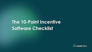 10 Point Buyer s Checklist Incentive Plan Software for Complex Equity Cash Plans