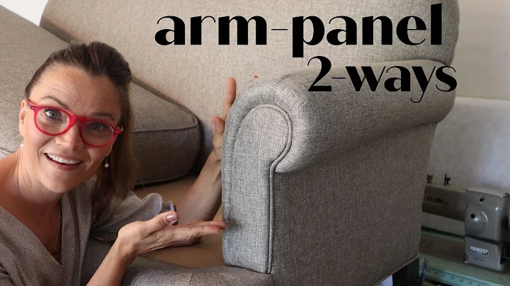 Come ristrutturare un divano con braccioli arrotondati in velluto