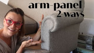 DIY upholstered rolled arm and arm panel tutorial screenshot 4