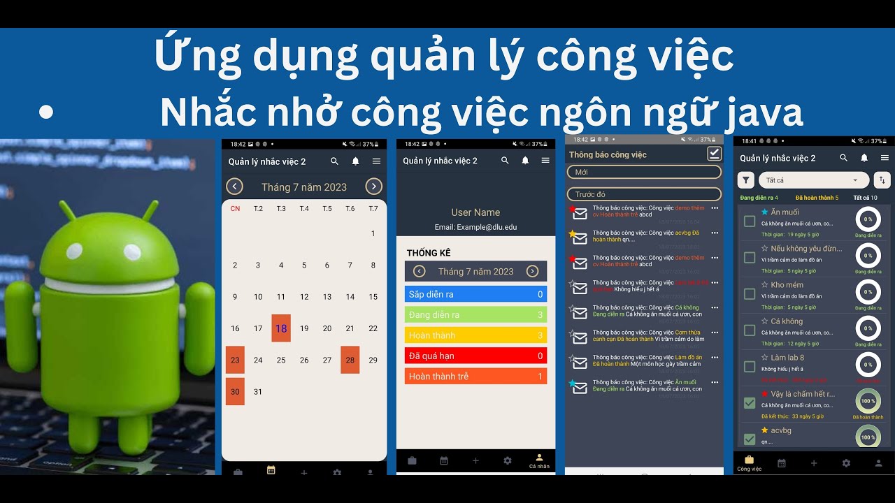 Source code Ứng dụng quản lý công việc cá nhân - nhắc nhở công việc ...