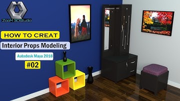Interior Props Modeling, Texturing and lighting in Autodesk Maya 2018 || Part-02
