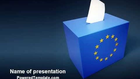 Free European Union Elections PowerPoint Template by PoweredTemplate.com