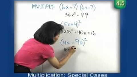 4.5 -- Multiplication: Special Cases
