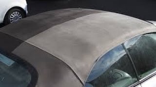 Waterproofing a convertible cabriolet  roof (very cheaply) HD
