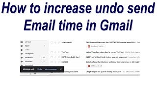 How to change undo send email time from 5 to 30 seconds in Gmail