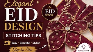 Latest Eid Dress Stitching Design for BeginnersEasy Stitching Tips for #5minutecraftseasy