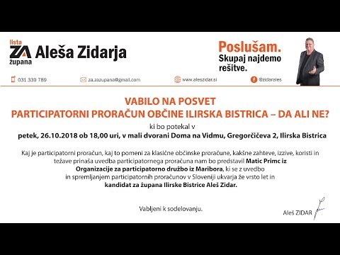 Participatorni proračun_okrogla miza Aleša Zidarja