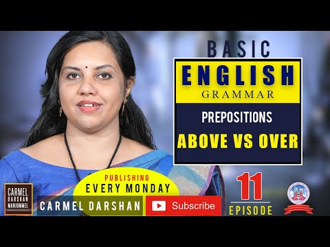 PREPOSITIONS I ABOVE VS OVER  #BASIC_ENGLISH_GRAMMAR  EPISODE-11 Mrs. Preetha Pius