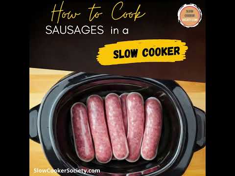 Tasty Slow Cooker Sausage Recipe| How to Cook Sausage in Crock Pot Recipe