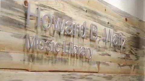 Howard B. Waltz Music Library Grand Re-Opening
