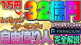 【1万円→32億円】とかやばすぎンゴｗｗレバレッジファーミングで自由億り人Francium完全解説！