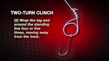 The Two Turn Clinch Knot aka Trilene Knot by Abu Garcia -iboats.com