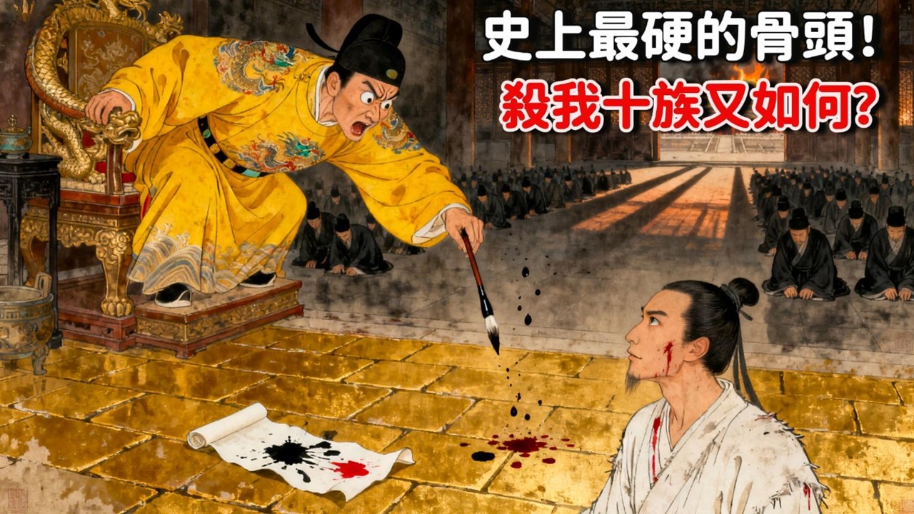 明成祖的「誅十族」：方孝孺到底多硬？一場把骨頭敲碎的立威 | 睡前歷史故事