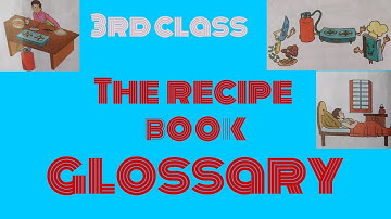 THE RECIPE BOOK GLOSSARY , 3rd class, glossary ,