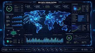 Global Data Network Tech Globe AI Generated 3D Particle Connectivity Lines 4K Stock Footage