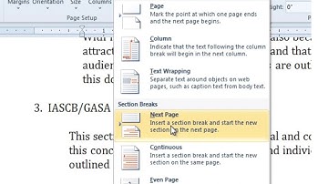 How to insert section break in next page, even page, odd pages and remove the section break in Word