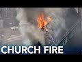 Firefighters battling church fire in Philadelphia | Live Video