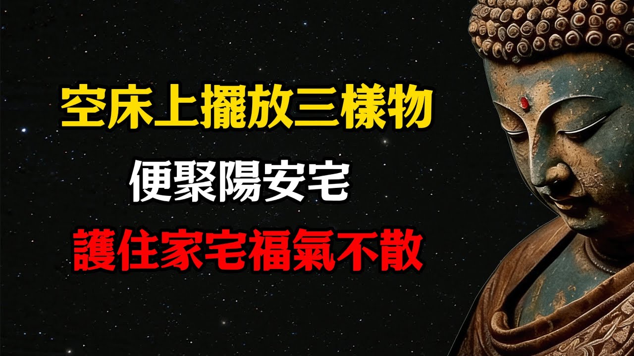 空床不留人，空床上擺放三樣物，便聚陽安宅，護住家宅福氣不散！  #佛學 #佛法 #佛教 #禅悟佛心 #因果報應 #傳統文化 #佛教文化 #修心修行