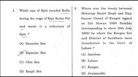 Part 1 HPPSC ASSISTANT CONSERVATIVE FOREST QUESTION PAPER DISCUSSION