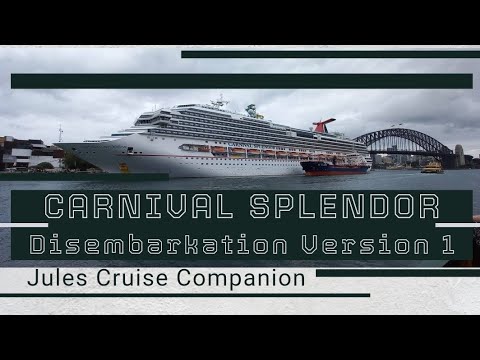 CARNIVAL SPLENDOR Disembarkion @julescruisecompanion Video Thumbnail