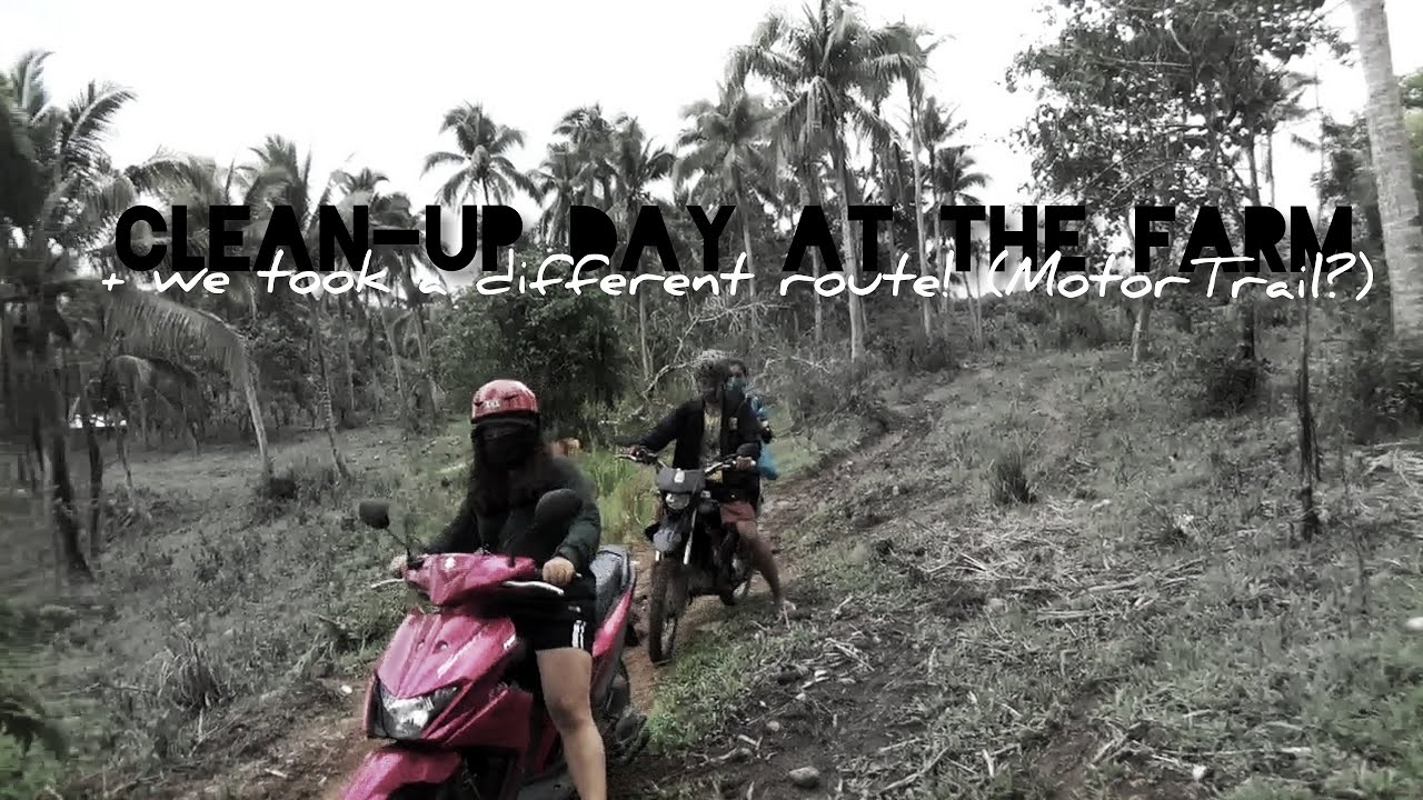 We took the difficult route! Clean-up Day at the Farm