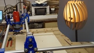 Mostly Printed CNC | plywood lampshade