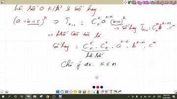 Bài tập nhị thức Niu Tơn nâng cao.