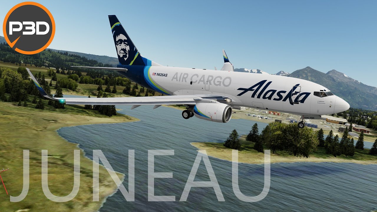 P3Dv5 737 Freighter to Juneau Alaska Airlines YouTube