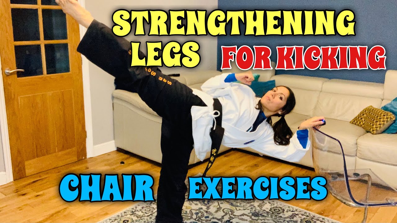 STRENGTHENING Legs for kicking At Home Chair Exercises Follow along