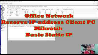 Paano mag Basic Configure static Ip per Client PC or Devices sa Office network...