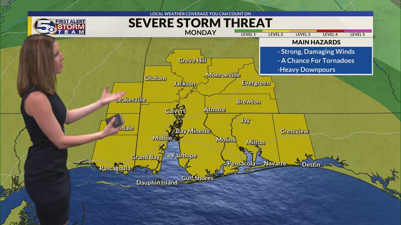 A Quiet End To The Weekend, Severe Weather Possible For Monday ...