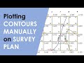 How to Plot CONTOURS on a SURVEY PLAN with REDUCED LEVEL(R.L.) Points/ Interpolation of CONTOURS