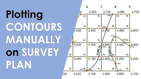 How to Plot CONTOURS on a SURVEY PLAN with REDUCED LEVEL(R.L.) Points/ Interpolation of CONTOURS