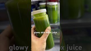 Glowy skin green juice detox juice skincare shortsvideo