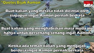 Quotes Bijak Hero Aamon mobile legend bahasa Indonesia || Kata motivasi Hero Aamon