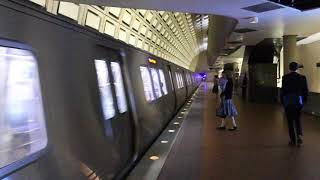 WMATA Metro Rail Blue Line Train of 7000's enter Rosslyn