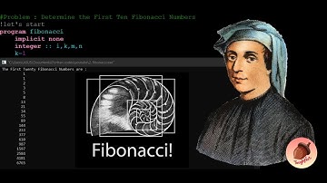 FORTRAN │ Generate First 10 Fibonacci numbers.