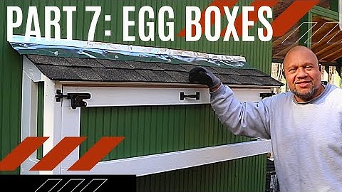 Chicken egg box/ nesting box. Most Epic DIY Chicken Coop Build Part 7.