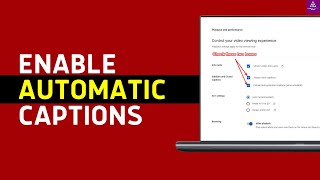 How to Enable/Disable Automatic Captions On YouTube (2025)